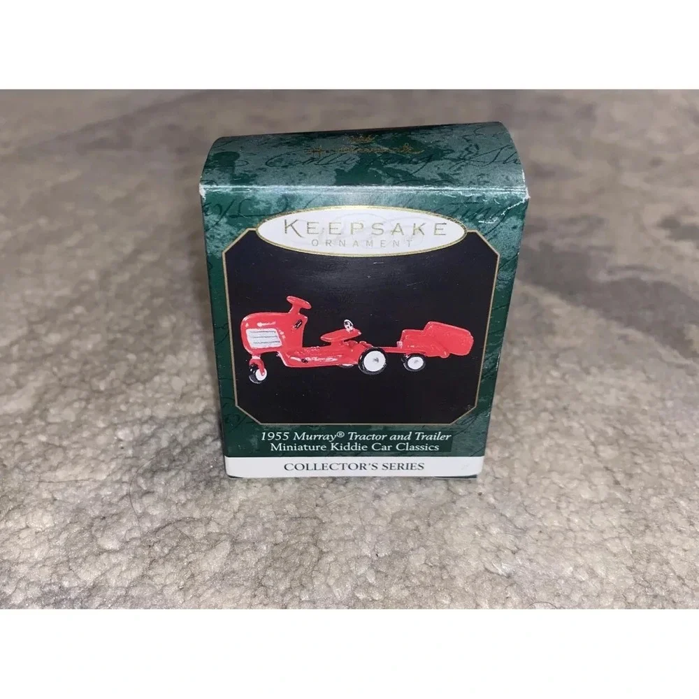 Hallmark‎ Keepsake Ornament 1955 Murray Tractor and Trailer Kiddie Car Classics